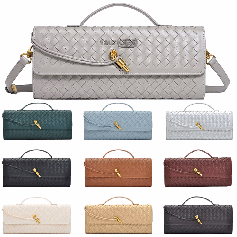 Pu Fashion Woven Hand-Held Diagonal Cross Bag