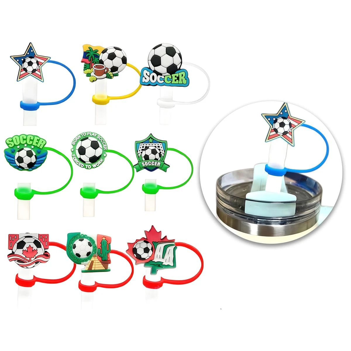 Food-Grade Silicone Straw Cap 1