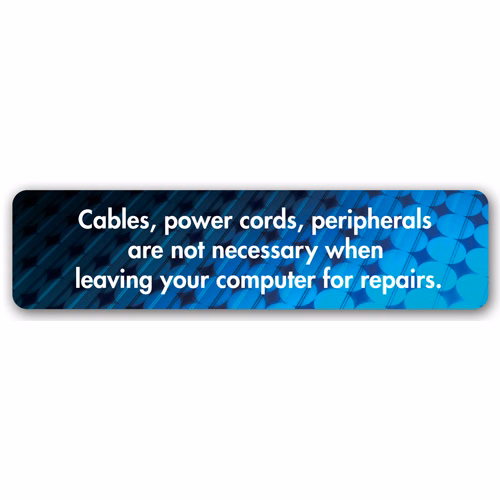 Sign - Small Rectangle w/Round Corners (2"x8")