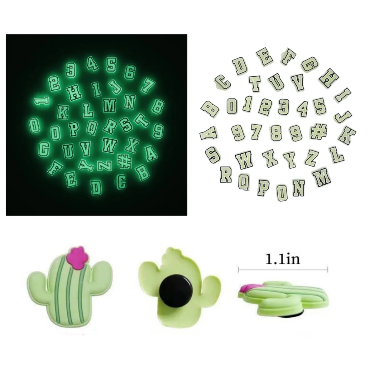 Custom Glowing At Night Shoe Charms 1