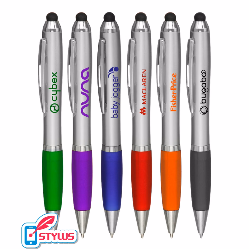 "Executive" Stylus Twist Pen with Rubber Grip
