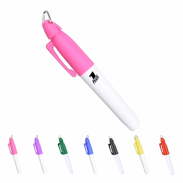 Custom Mini Permanent Golf Ball Marker Pen with Felt Tip — Golfer & Course Promo
