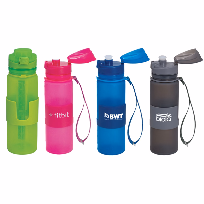 20 Oz. Foldable Silicone Bottle