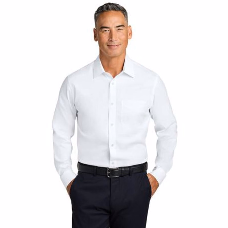 Brooks Brothers Wrinkle-Free Stretch Pinpoint Spread Collar Shirt