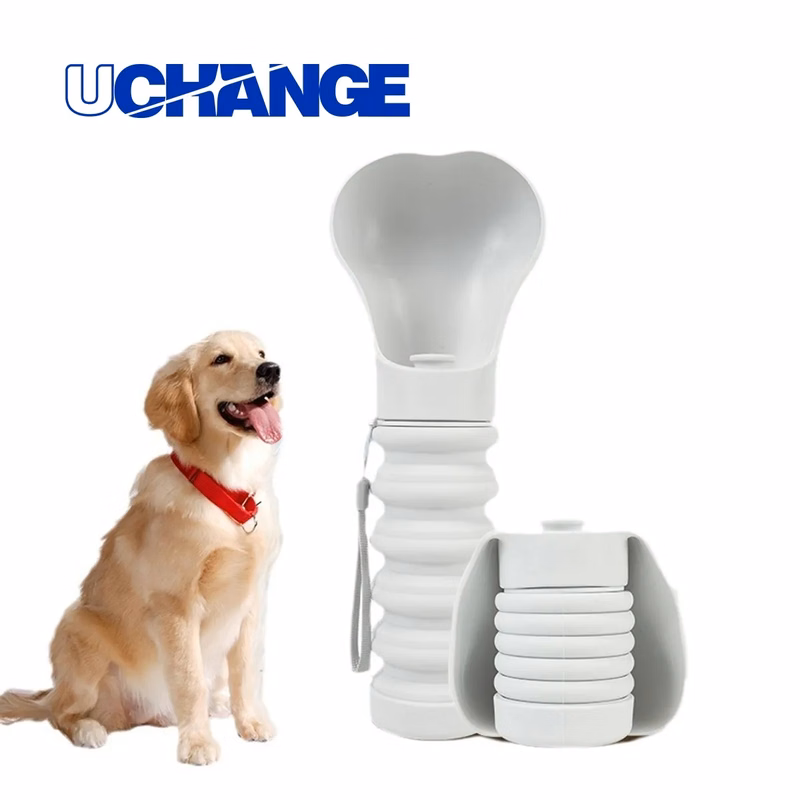 Collapsible Pet Water Bottle With Bowl & Strap