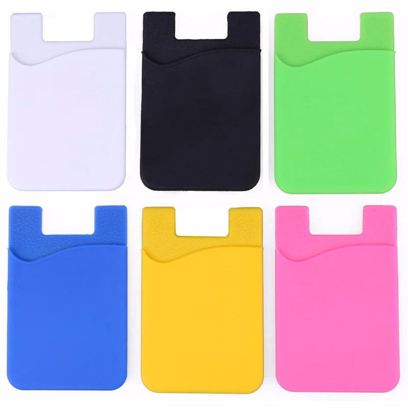 Silicone Adhesive Phone Wallet With Pocket Holder
