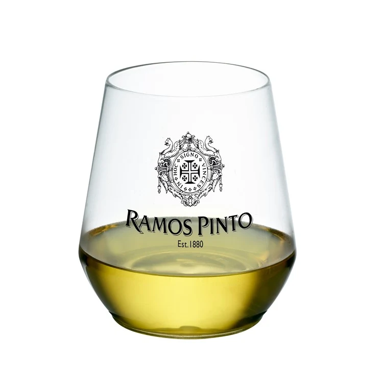 12 oz. Clear Plastic Stemless Wine Glass 1