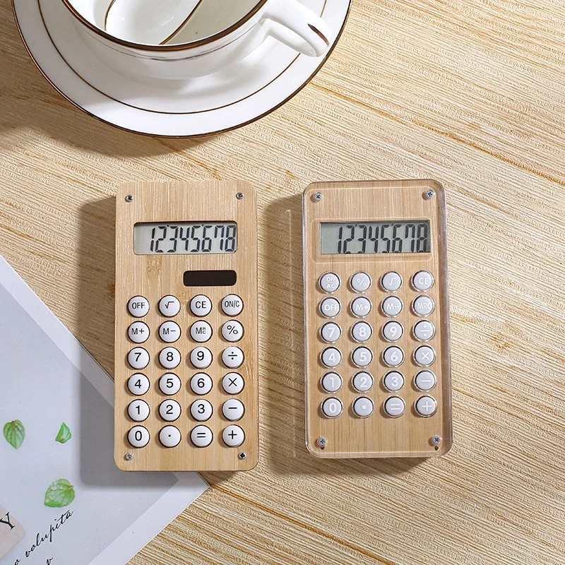 Multifunction bamboo calculator 1