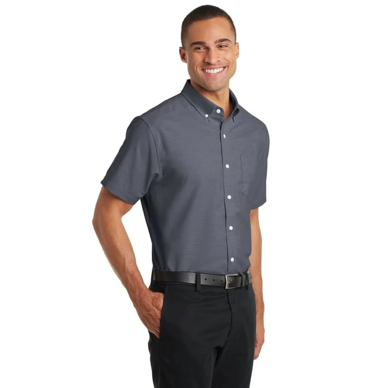 Port Authority Short Sleeve SuperPro Oxford Shirt. 1