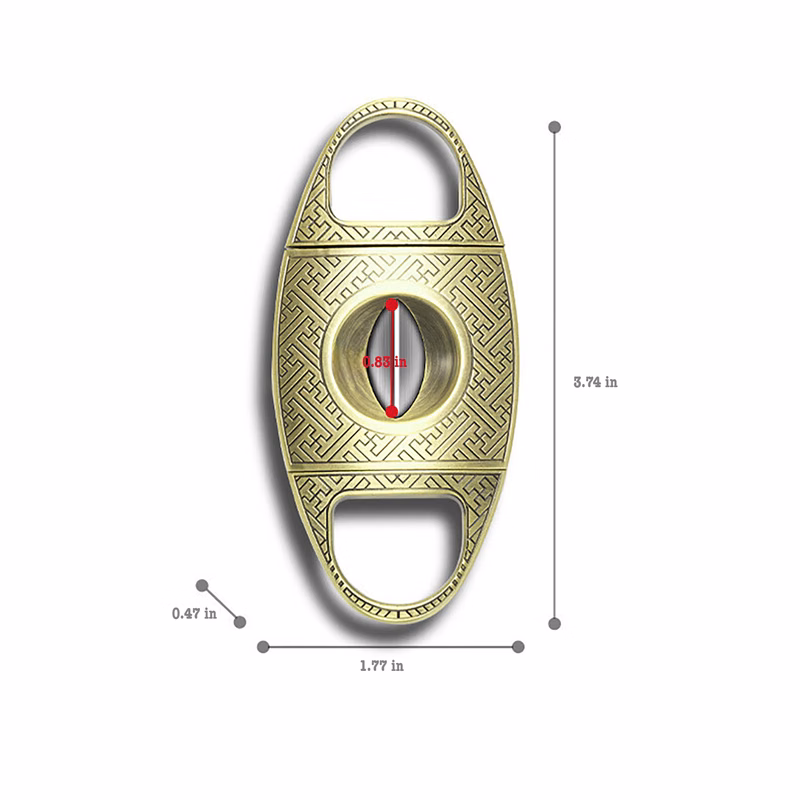 Alloy V-Cut Cigar Cutter Stainless Steel Blade