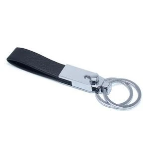 Leather Key Chain-Black 1