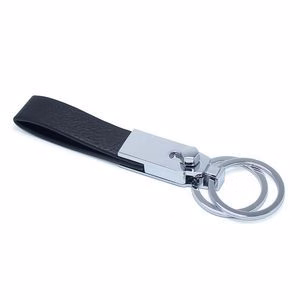 Leather Key Chain-Black