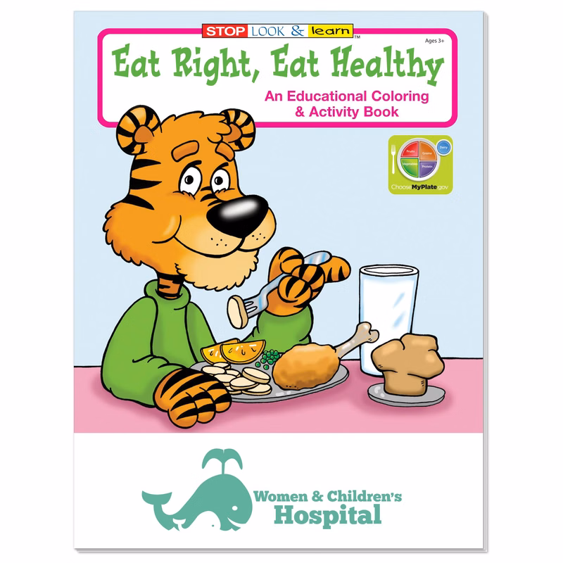 Coloring Book: Eat Right, Eat Healthy