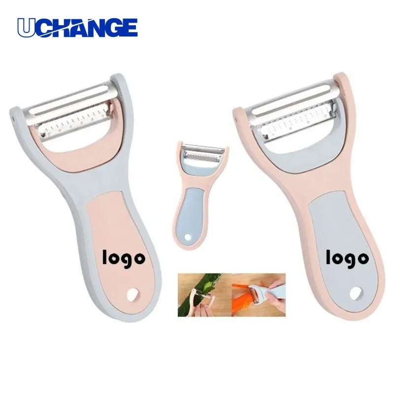 Stainless Steel 2-in-1 Fruit Peeler Kitchen Prep Tool 1