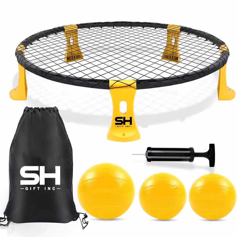 Outdoor Beach Ball Games with Carrying Bag, 3 Balls