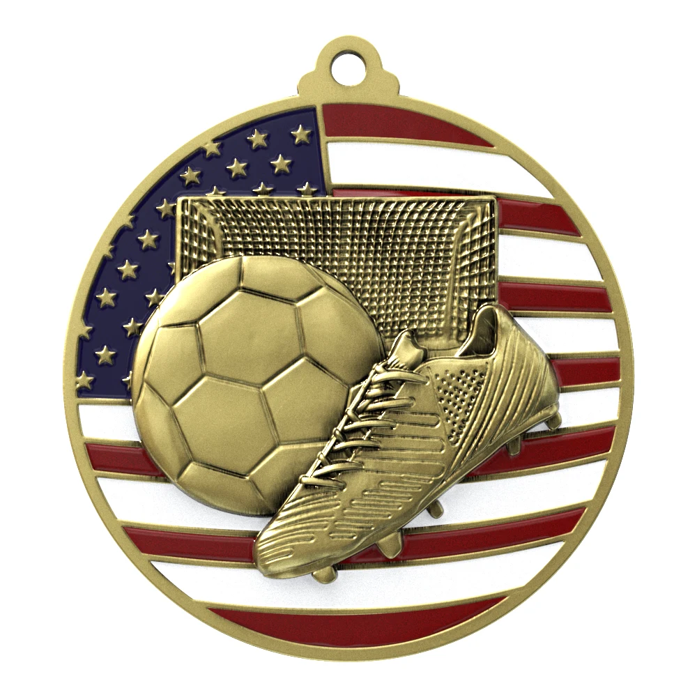 Soccer Patriotic Medallion (2-3/4") 1