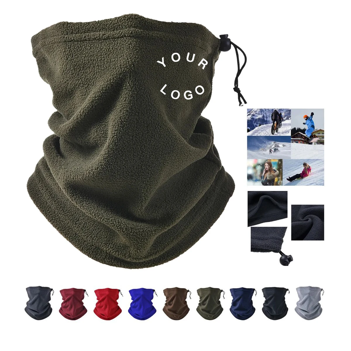 Embroidered Neck Tube Warmer 1