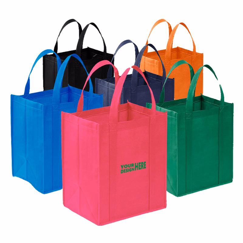 MOQ 50 Custom Printed Tote Bag with Logo for Advertising and Shopping