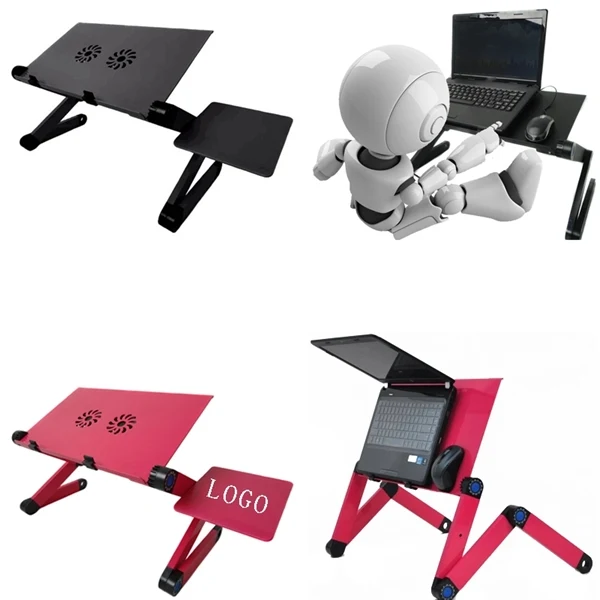 Laptop Stand Desk with 2 CPU Cooling Fans 1