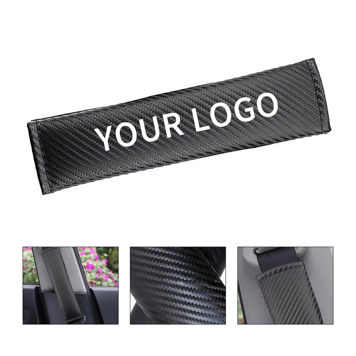 Seatbelt Pad Leather Comfort 8.7x2.4 Inch 1