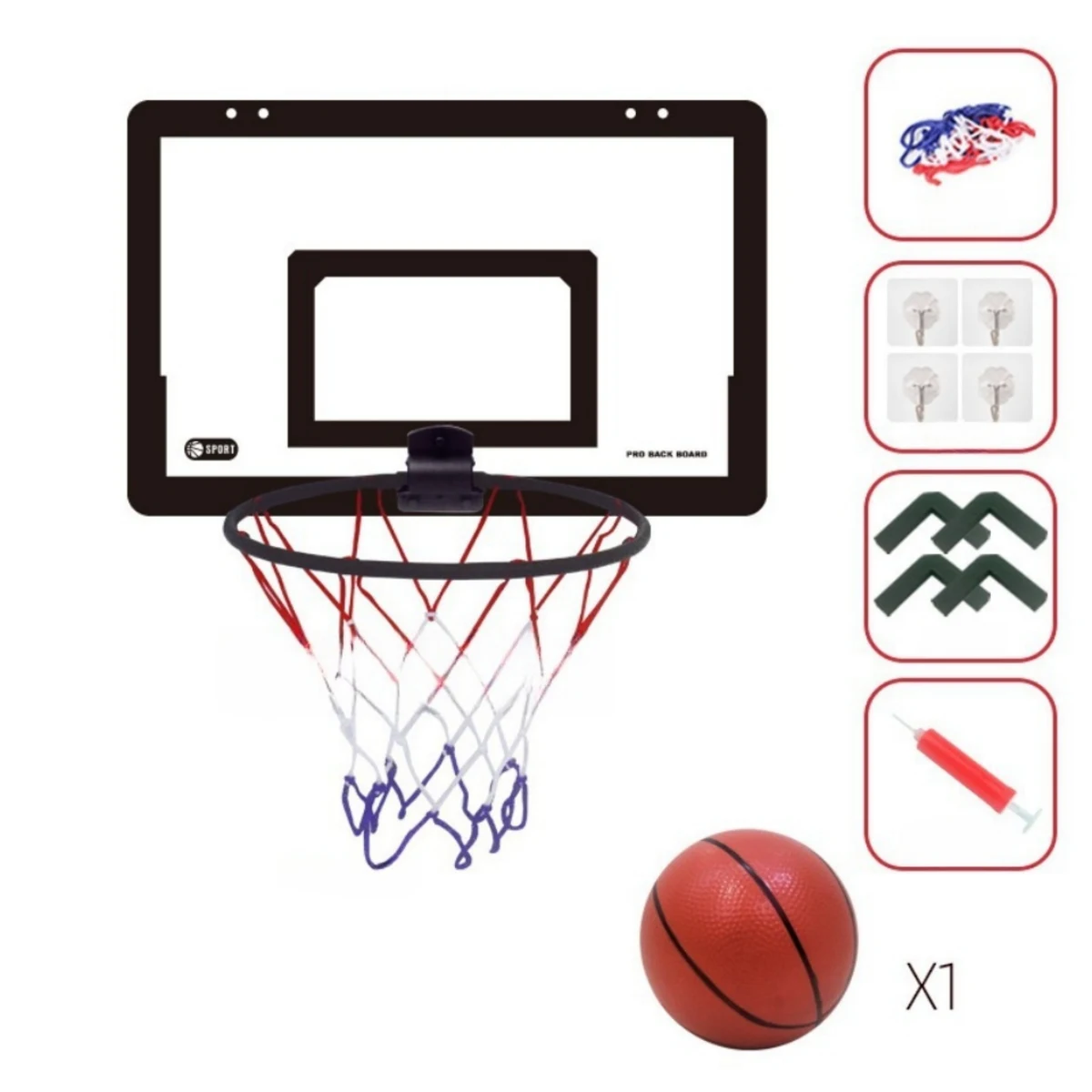 Indoor Foldable Basketball Hoop Set - OCEAN 1