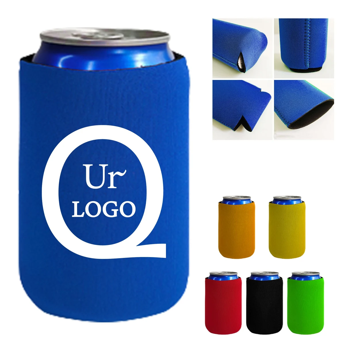 Premium Collapsible Beer Can Cooler, custom koozie with logo imprint 1