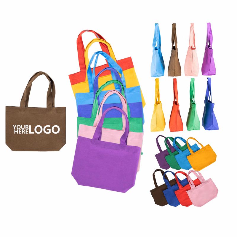 Canvas Tote in Rainbow Shades