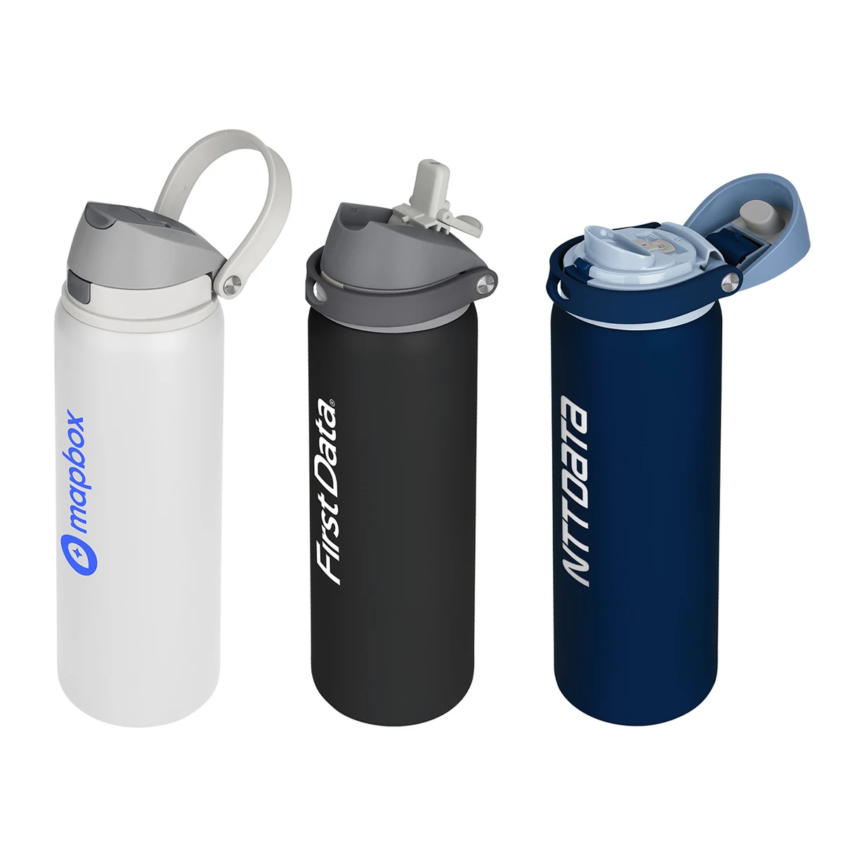 Chug & Sip 32oz Double-Wall Stainless Bottle, custom water bottle with logo imprint 1