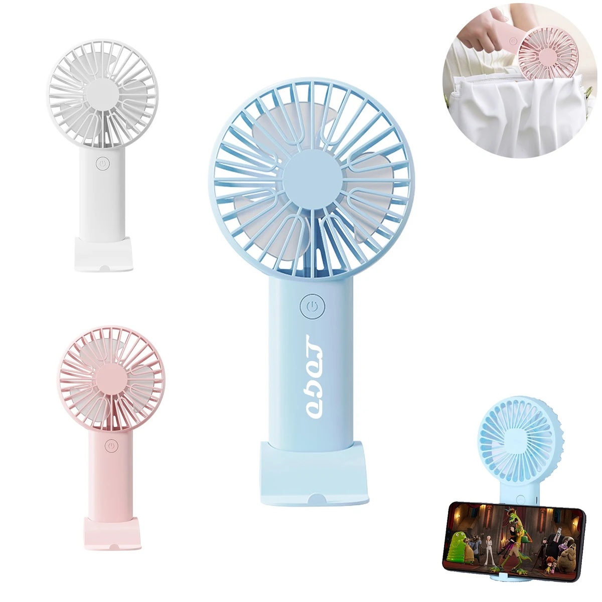 Portable Handheld Fan With Stand 1