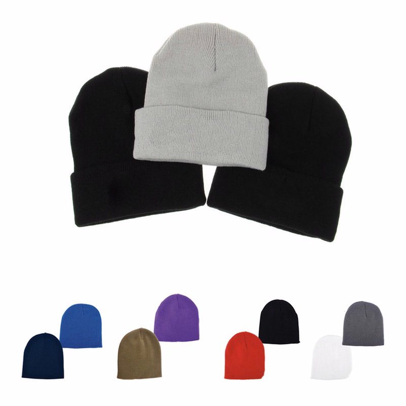 Beanie Knit Hat With Cuff