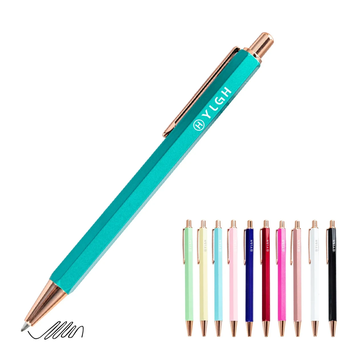 Hexagonal Metal Ballpoint Pen 1