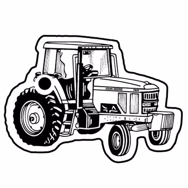 Tractor 8 Key Tag - Spot Color
