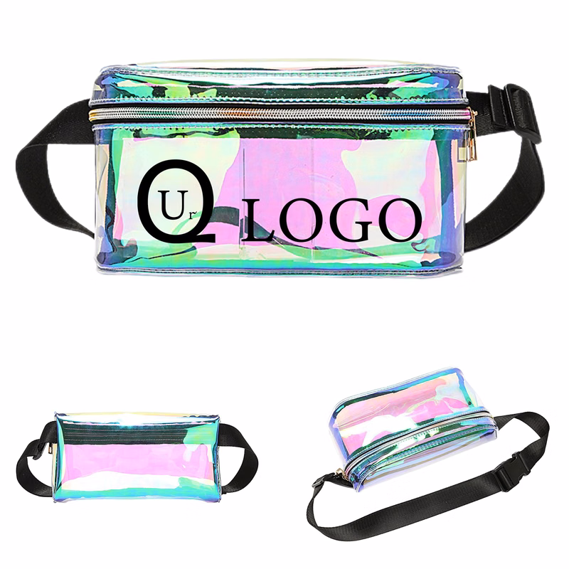 Large Transparent Laser Belt Bag