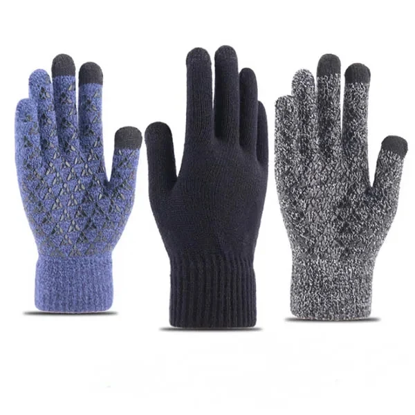 Winter Elastic Knit Touchscreen Gloves For Adults 1