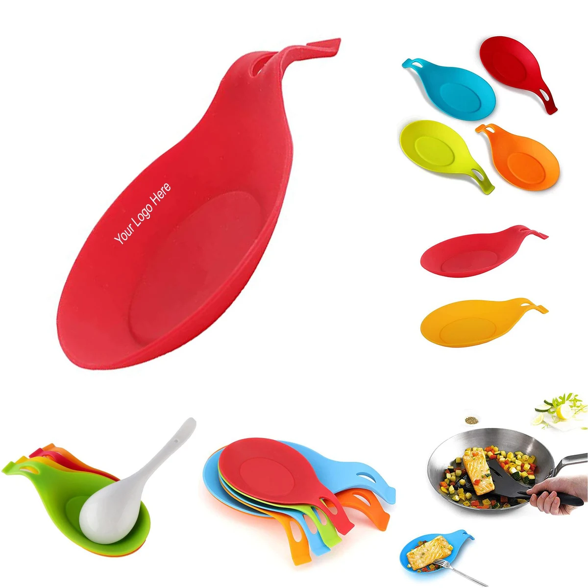 Flexible Silicone Spoon Rest 1
