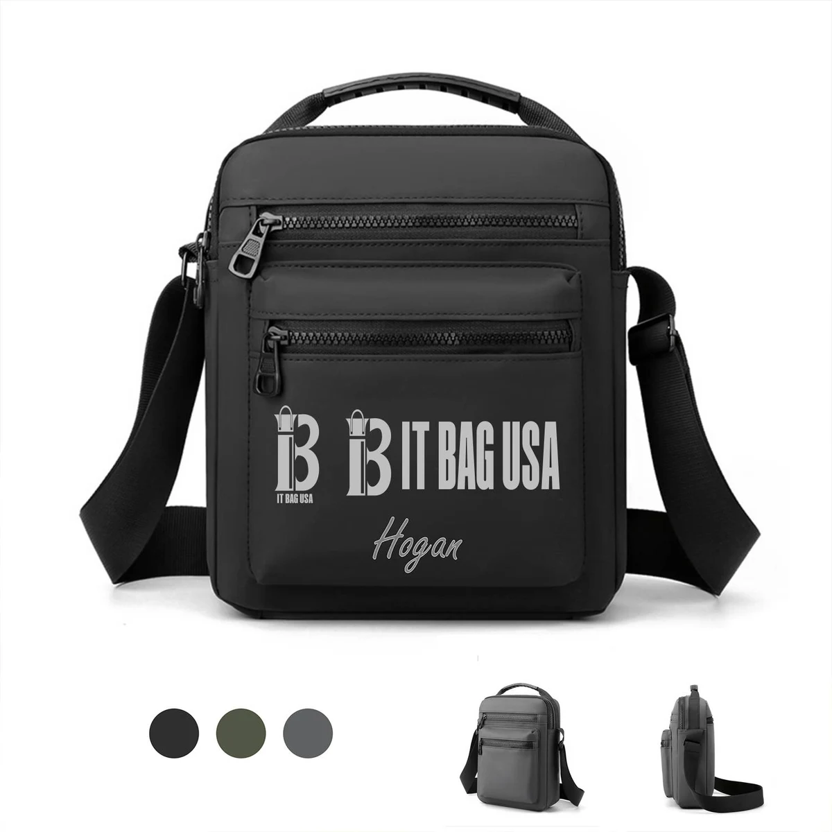 Men'S Waterproof Oxford Cloth Cross-Body Bag 1