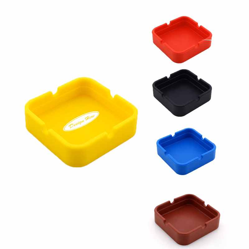 Premium Silicone Unbreakable Square Ashtray for Long-Term Use