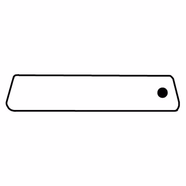 Trapezoid 6 Key Tag - Spot Color