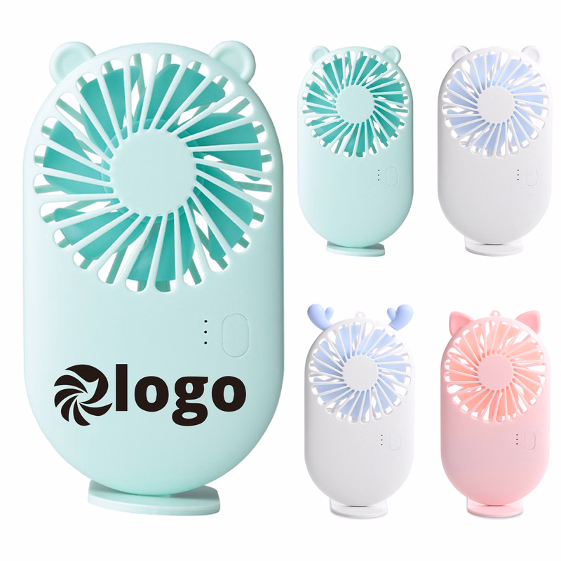 Mini Portable Handheld Fan With Cell Phone Stand