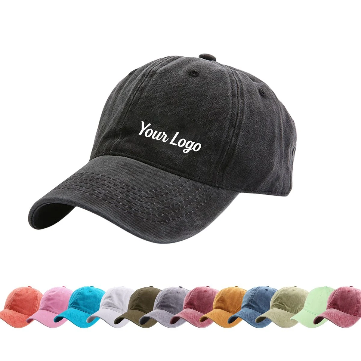 Durable Washed Cotton Baseball Cap 1