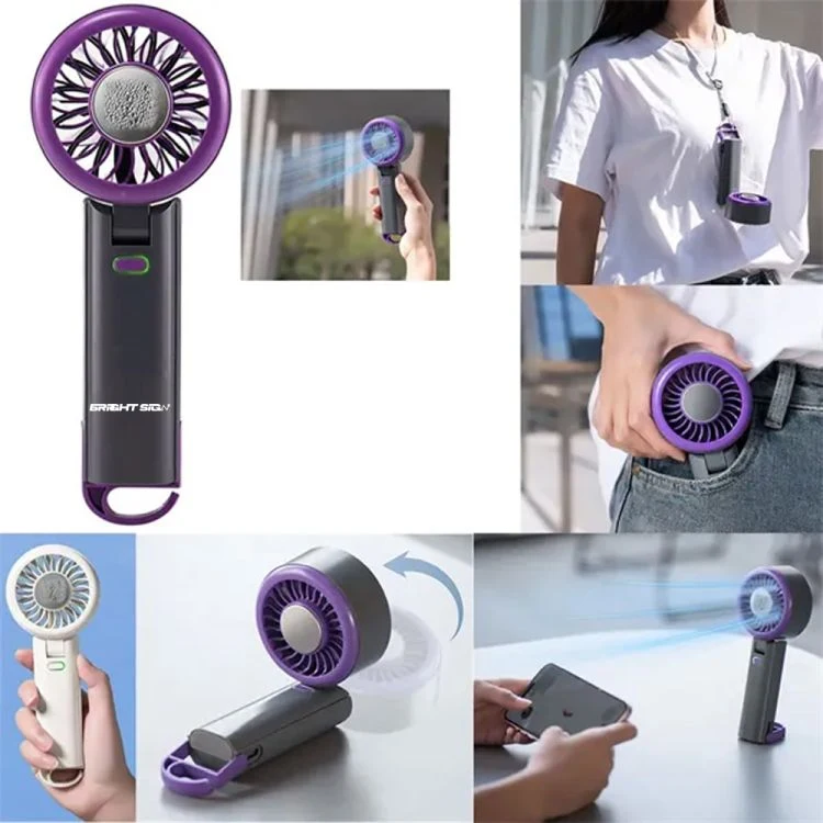 Mini Portable Ice-Cooling Hand Fan with Lanyard 1
