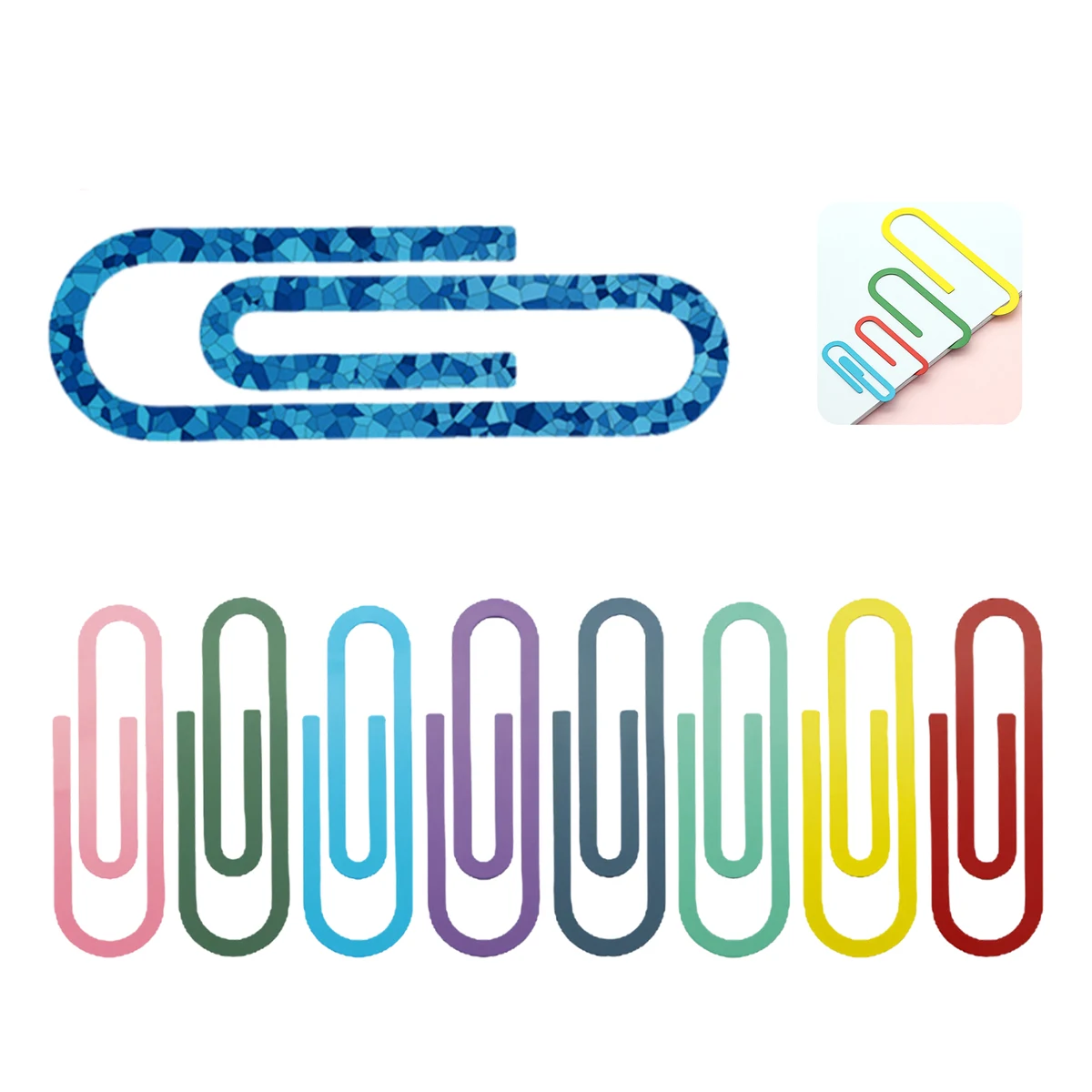 Colorful Metal Paper Clips 1