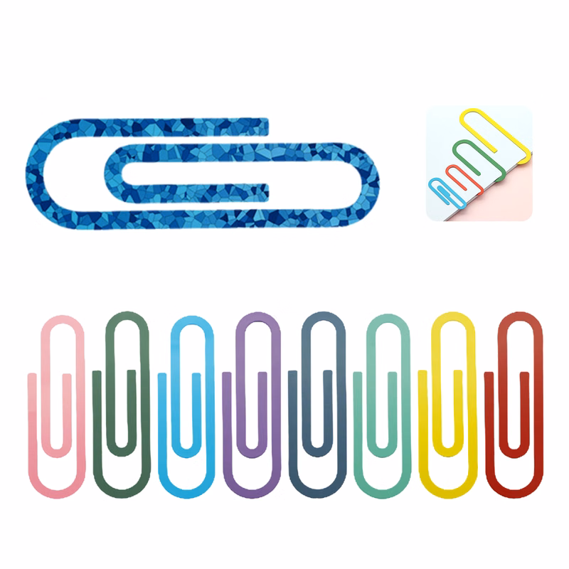 Colorful Metal Paper Clips