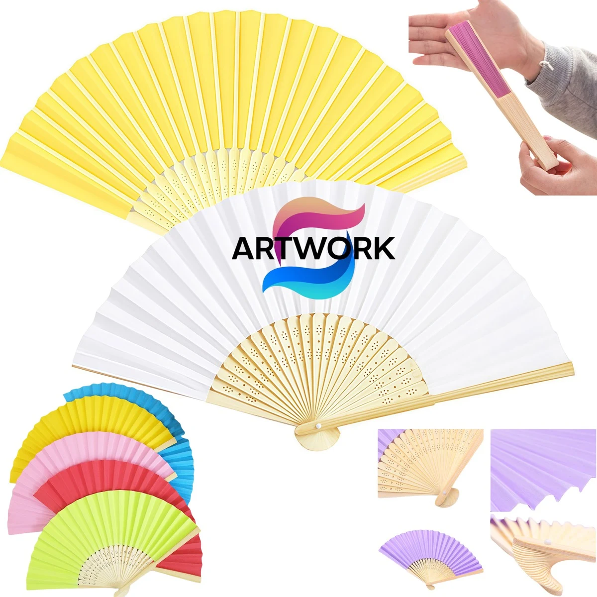 Durable Dance Bamboo Hand Fan 1