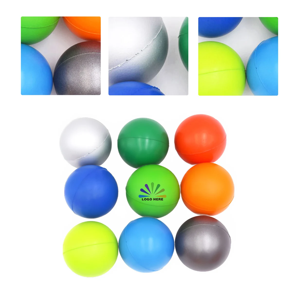 MOQ50 Custom PU Foam Smooth Surface Toy Ball 1