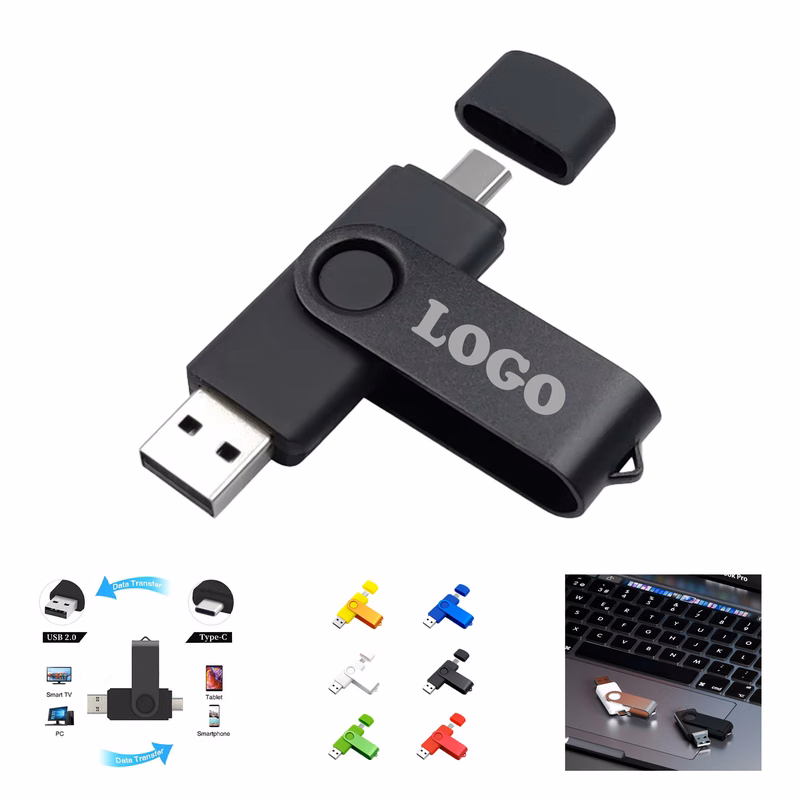 MOQ 30 pcs 32GB Dual Interface USB Drive