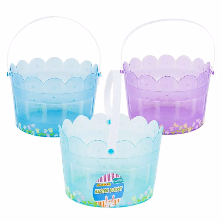 Easter Bucket - Assorted Bright Colors 5"