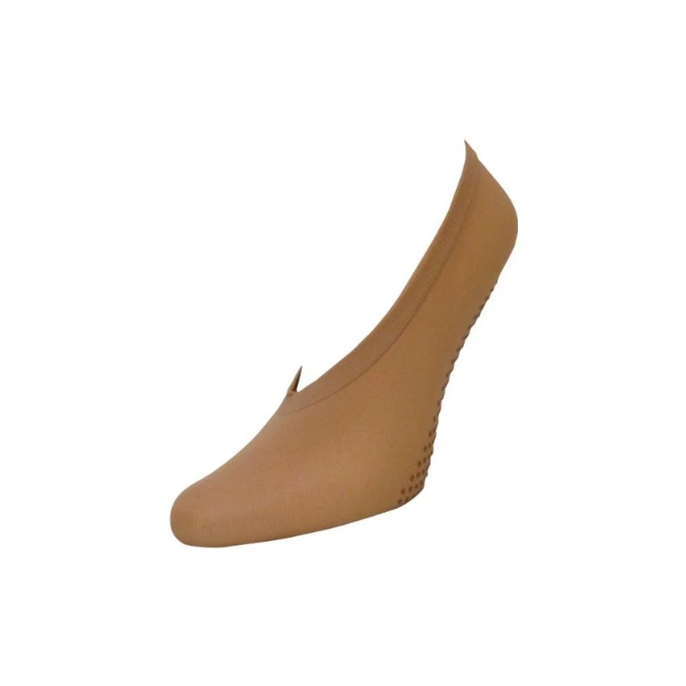 Women's No-Show Socks - Non-Slip Beige Size 9-11 1