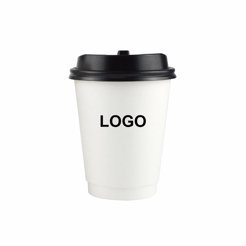 12 Oz Disposable Paper Coffee Cups With Lid