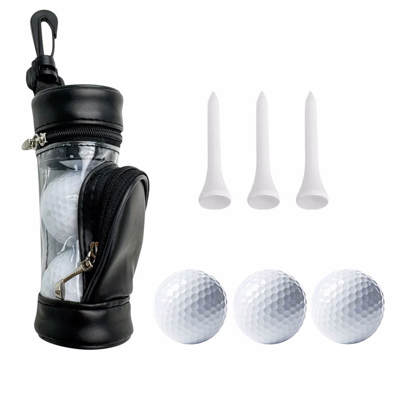Golf Balls Wooden Tees With Case Set